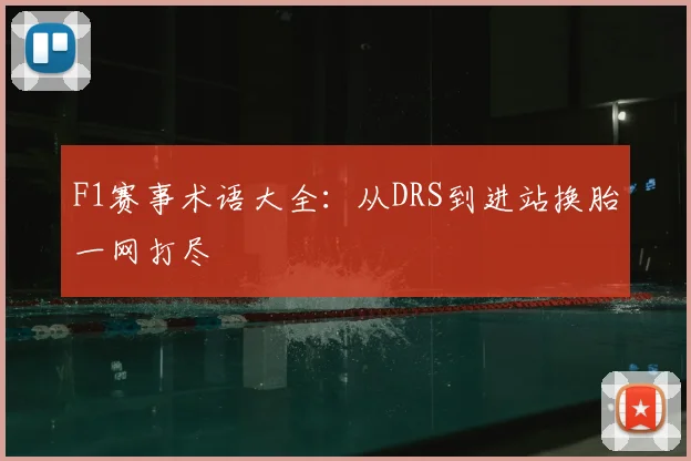 F1赛事术语大全：从DRS到进站换胎一网打尽